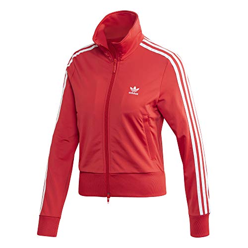 adidas Firebird TT Chaqueta con Cremallera, Mujer, Rojo (Lush Red), (Tamaño del Fabricante: 46)