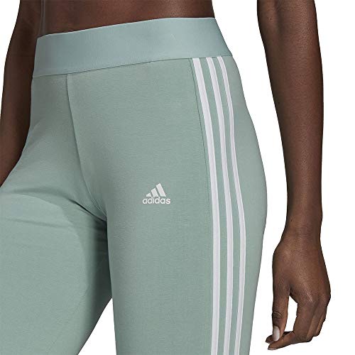 adidas GL0762 W 3S Leg Leggings Womens Hazy Green/White M