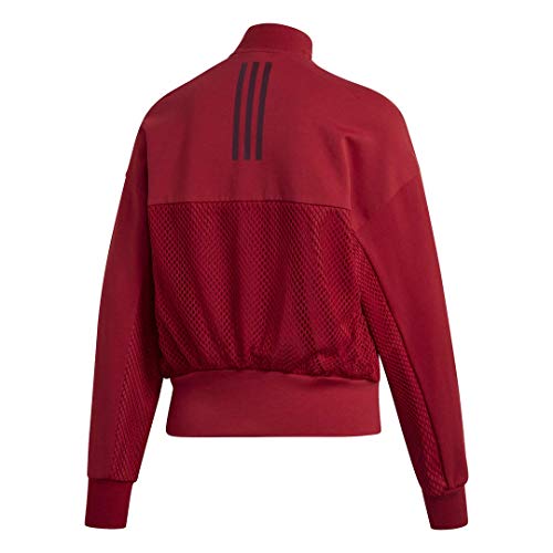adidas Id Mesh Bomber - Chaqueta para mujer, Mujer, Chaqueta, F1954WID712, Granate activo, XXS