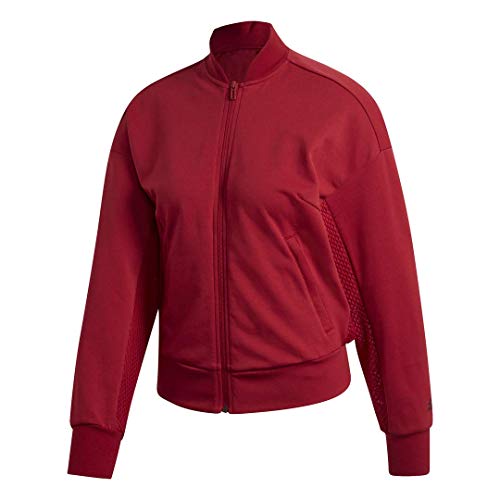 adidas Id Mesh Bomber - Chaqueta para mujer, Mujer, Chaqueta, F1954WID712, Granate activo, XXS