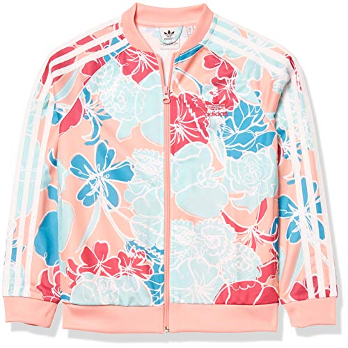 adidas Originals Girl's Superstar Top Glory Pink/Multicolor Small