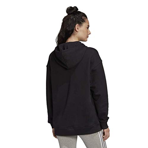 adidas Originals Trefoil Hoodie Sweatshirt Sudadera con Capucha, Negro/Blanco, XS para Mujer