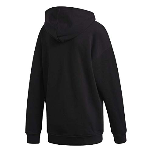 adidas Originals Trefoil Hoodie Sweatshirt Sudadera con Capucha, Negro/Blanco, XS para Mujer