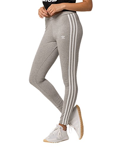 adidas Originals Women's 3-Stripes Leggings, Medium Grey Heather, X-Small
