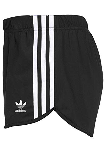 adidas Pantalones cortos para mujer con 3 rayas. negro 36