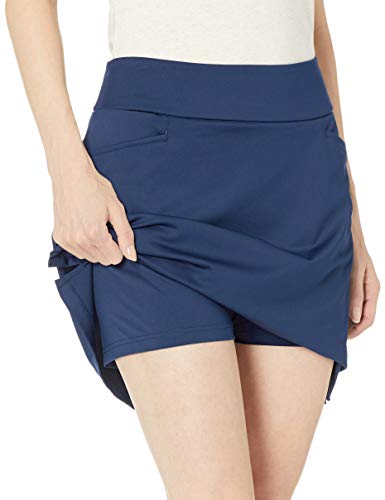 adidas Solid Knit Skort - Skort para Mujer, Mujer, Falda pantalón, TW6106S9, Índigo, XL