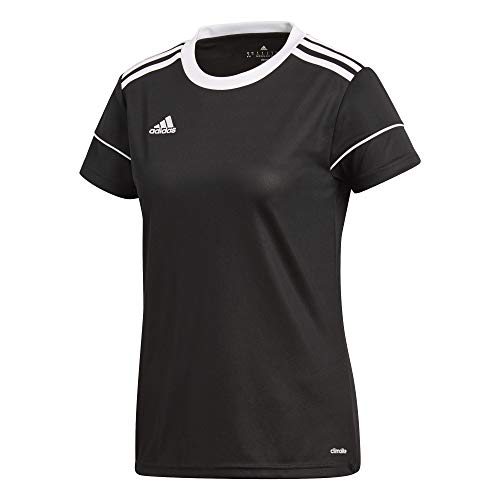 adidas Squad 17 JSY W Camiseta, Mujer, Negro (Negro/Blanco), XS