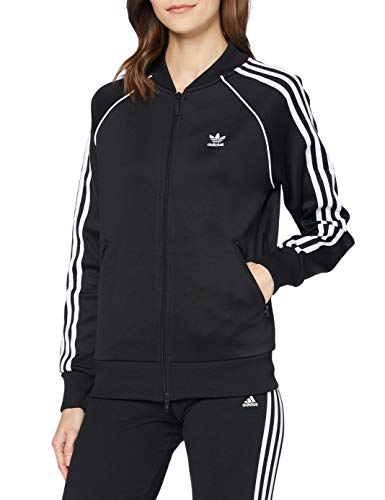 adidas SS TT Sweatshirt, Mujer, Black/White, 38