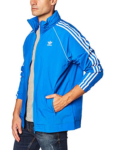 adidas SST Windbreaker - Chaqueta deportiva para hombre, color azul, talla M