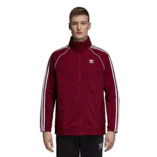 adidas Sst Windbreaker - Chaqueta para hombre, Hombre, Chaqueta, DH5840, Collegiate Burgundy, L