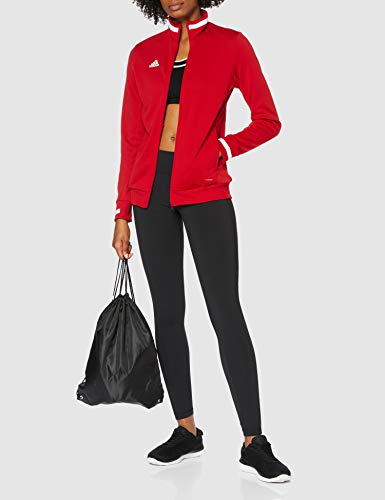 adidas T19 TRK JKT W Chaqueta de Deporte, Mujer, Power Red/White, M