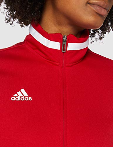 adidas T19 TRK JKT W Chaqueta de Deporte, Mujer, Power Red/White, S