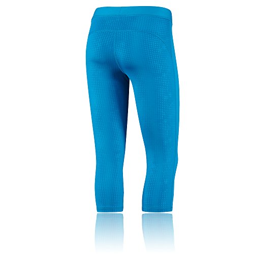 adidas Techfit Print 1 - Mallas capri para mujer azul XL