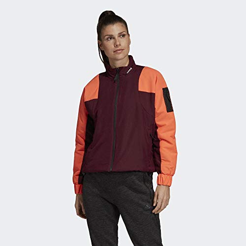 adidas W BTS Lined Jkt Chaqueta, Mujer, Granat/Coalre, 2XL