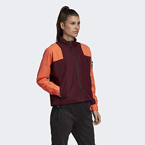 adidas W BTS Lined Jkt Chaqueta, Mujer, Granat/Coalre, 2XL