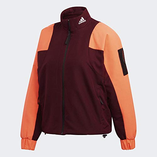 adidas W BTS Lined Jkt Chaqueta, Mujer, Granat/Coalre, 2XL