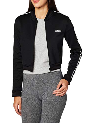 adidas W C90 Tracktop Chaqueta, Mujer, Negro/Blanco, XS