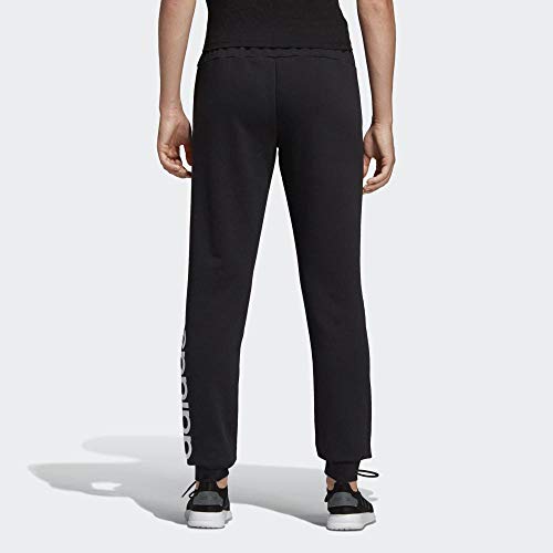 adidas W E Lin Pant Pantalones de Deporte, Mujer, Black/White, L