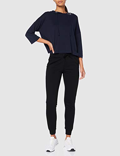 adidas W E Lin Pant Pantalones de Deporte, Mujer, Black/White, L