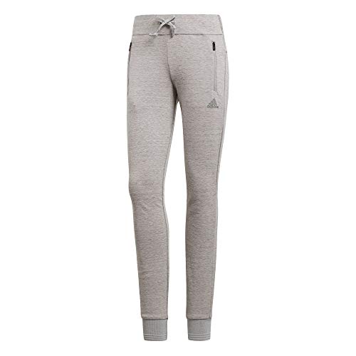 adidas W ID Slim PT Pantalones de Deporte, Gris (Mgh Solid Grey/Black Mgh Solid Grey/Black), 44 (Talla del Fabricante: Large) para Mujer