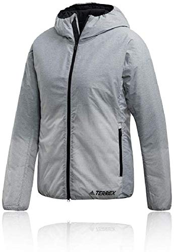 adidas W Windwe Ins J Chaqueta, Mujer, Gritre/Blanco, L