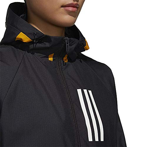 adidas W.N.D. Chaqueta, Mujer, Negro/ Blanco, 32