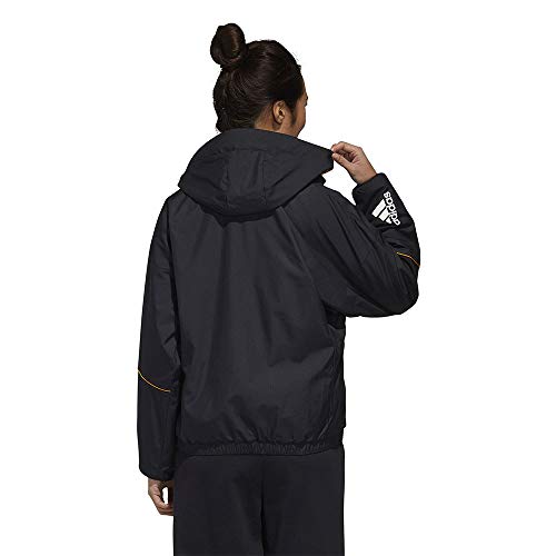 adidas W.N.D. Chaqueta, Mujer, Negro/ Blanco, 32
