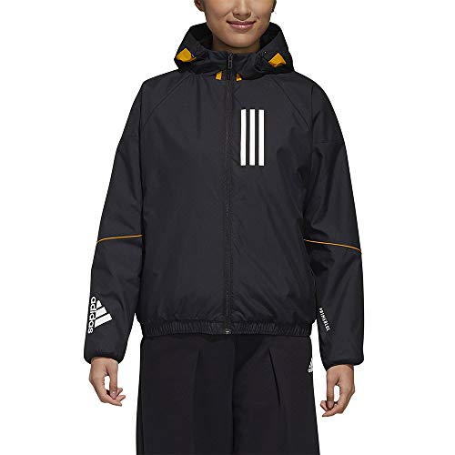 adidas W.N.D. Chaqueta, Mujer, Negro/ Blanco, 32