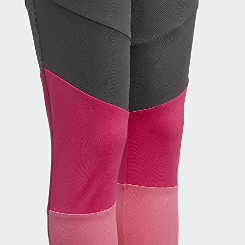 adidas YG TR BLD HR T Pantalones, Niñas, Grey Six/Semi Solar Pink/White, 1314
