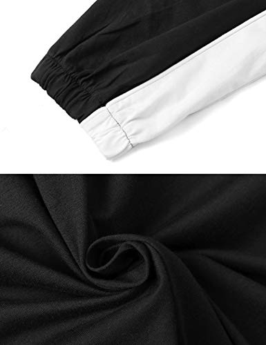 Aiboria Pantalon Chandal Mujer, 100% Algodón Largos Moda Casuales Pantalones Deportivos para Mujer Yoga Fitness Jogger Gimnasio Deportes