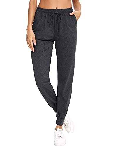 Aibrou Pantalon Chandal Mujer Largos Pantalones de Deporte Yoga Fitness Jogger