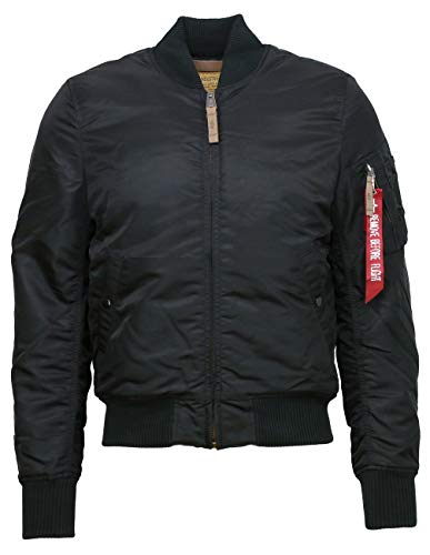 ALPHA INDUSTRIES Flight Jacket|MA-1 VF 59 Chaqueta Bomber, Verde (Dark Green 257), S para Hombre