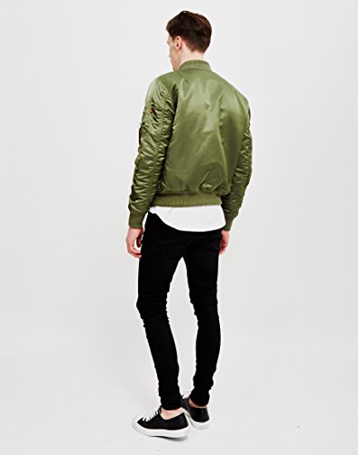 ALPHA INDUSTRIES Flight Jacket|MA-1 VF 59 Chaqueta, Verde (Sage Green 01), M para Hombre