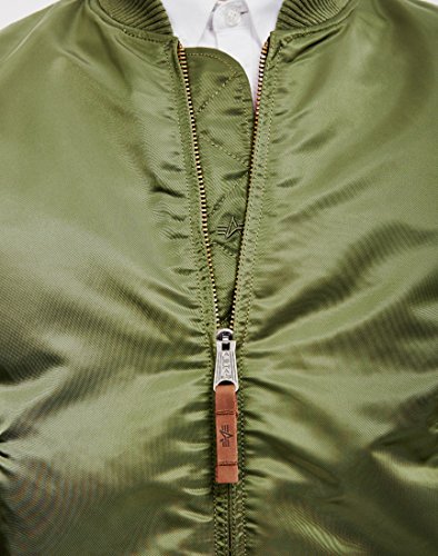 ALPHA INDUSTRIES Flight Jacket|MA-1 VF 59 Chaqueta, Verde (Sage Green 01), M para Hombre