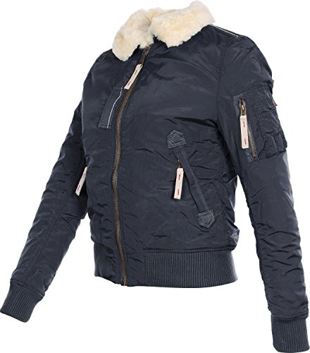 ALPHA INDUSTRIES Injector III Wmn Chaqueta, azul oscuro, XS para Mujer