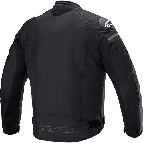 Alpinestars Chaqueta de motorista con protectores T-GP Plus R V3, chaqueta textil negra L, para hombre, atletas, todo el año