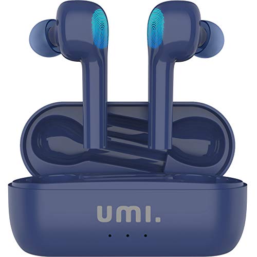 Amazon Brand-Umi Auriculares inalámbricos Bluetooth 5.0 con Hybrid drivers quad Umibuds altavoces de grafeno duales dinámicos auriculares bluetooth inalambricos estéreo IPX7 resistentes al agua (azul)