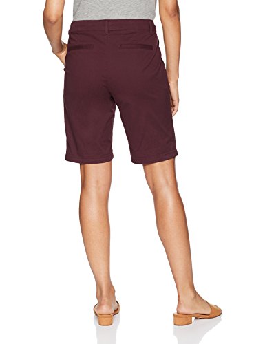 Amazon Essentials 10" Inseam Solid Bermuda Short Shorts, Burgundy, 40-42