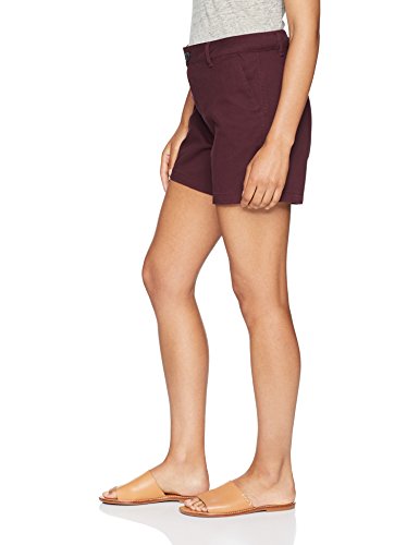 Amazon Essentials 5" Inseam Solid Chino Short Pantalones Cortos Informales para mujer, Granate, (46 EU)