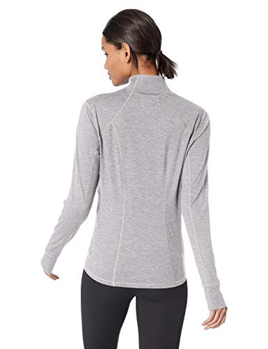 Amazon Essentials Brushed Tech Stretch Full-Zip Jacket Sweaters, Gris (Grey Space Dye), US XL (EU 2XL)