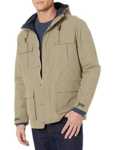 Amazon Essentials Chaqueta Ligera para montaña. Cotton-Lightweight-Jackets, Caqui, L