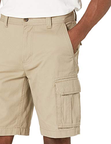 Amazon Essentials Classic-fit Cargo Short Pantalones Cortos, Beige (Dark Khaki), 58 (Talla del fabricante: 30)