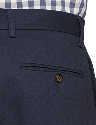 Amazon Essentials Classic-Fit Wrinkle-Resistant Flat-Front Chino Pant Pantalones, Azul (Navy), W33/L29