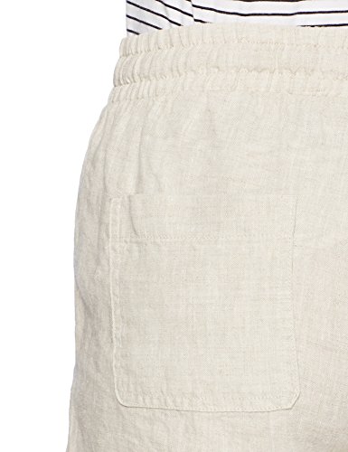 Amazon Essentials Drawstring Solid Linen Short Pantalones Cortos Informales, Natural, L