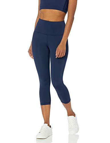 Amazon Essentials High Rise Capri Todos los días Fitness Legging Athletic-Leggings, Marino, US XL (EU 2XL)