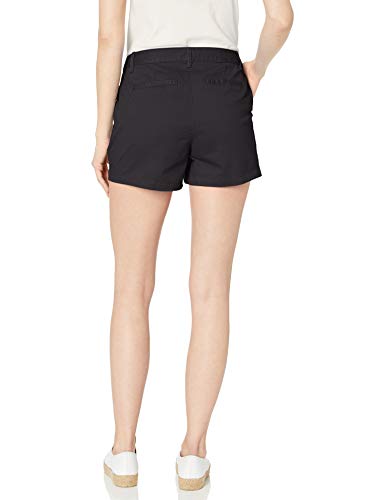 Amazon Essentials – Pantalón corto chino con tiro de 8,89 cm para mujer, Negro, 6