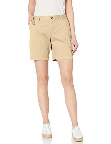 Amazon Essentials - Pantalón corto estilo chino, entrepierna 17,78 cm, para mujer, Caqui, US 16 (EU XL - 2XL)