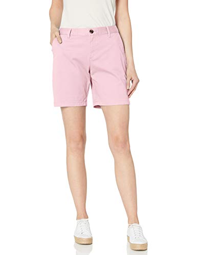 Amazon Essentials - Pantalón corto estilo chino, entrepierna 17,78 cm, para mujer, Rosado, US 10 (EU M - L)