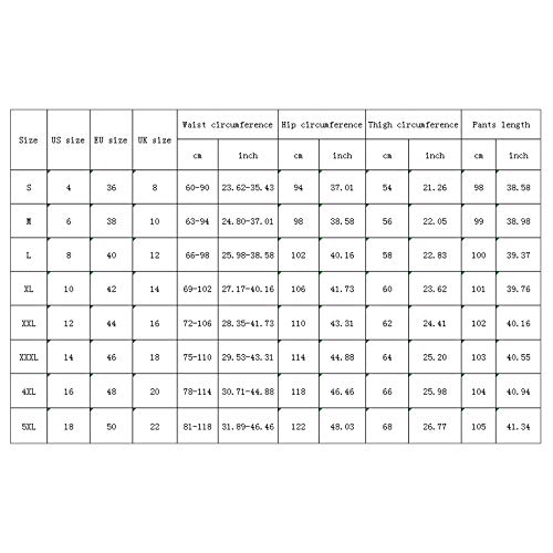 Andifany Pantalones Jogger Informal De Mujer Jeans De Cintura Elastica De Cordon Pantalones De Mezclilla De Senora Solido Pantalones Leggings Delgados Azul Oscuro 4XL