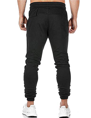 antalones de deporte Pantalones vaqueros con bolsillos Joggers Activewear Pantalones elásticos Negro Otoño Invierno